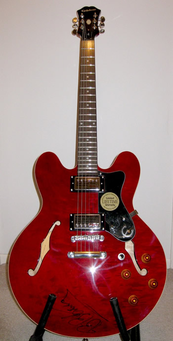 BB King Autographed Guitar